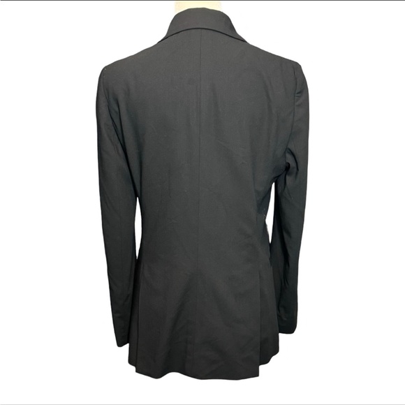 Joseph Paris Black Tailored Blazer Wool Blend Italy Minimalist Size 38 US 6 - Picture 5 of 14